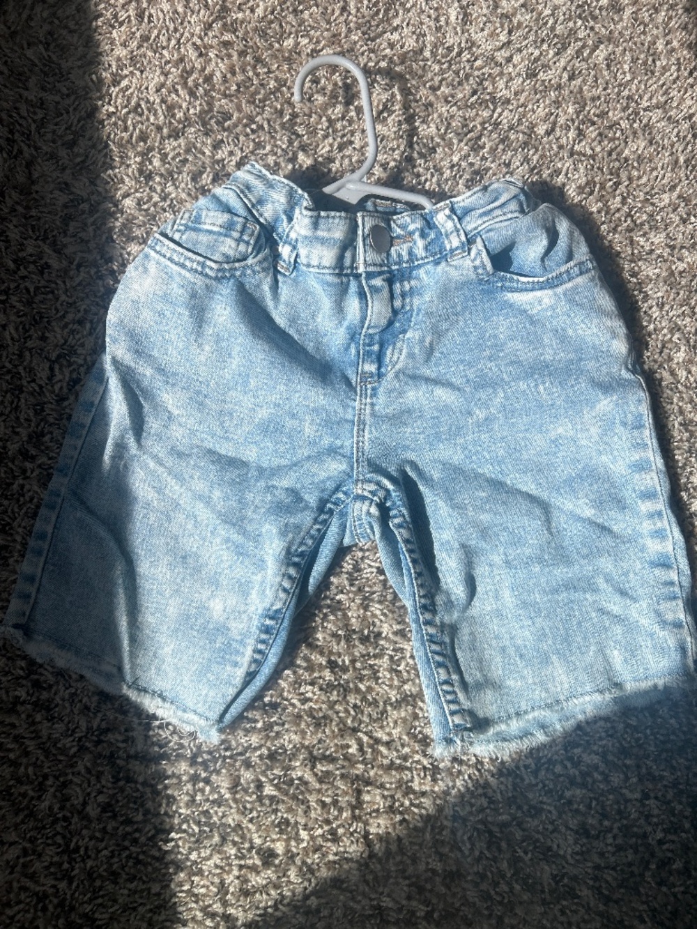 Wonder Nation Girls Denim Bermuda Shorts Size 8 Blue Jean Shorts